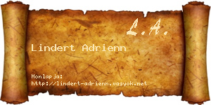Lindert Adrienn névjegykártya